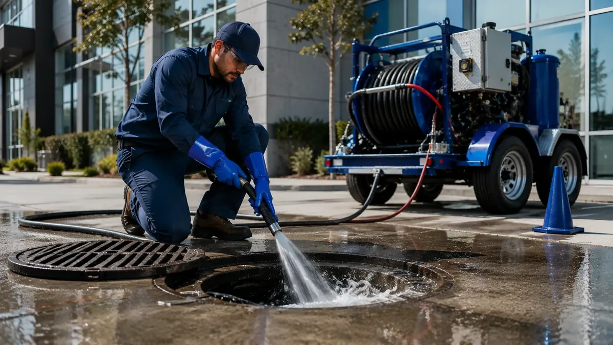 Commercial Hydro Jet Drain Cleaning in Parlier