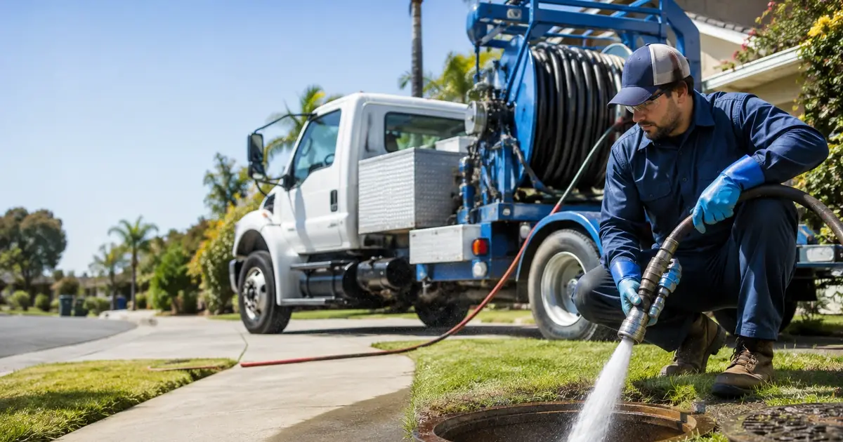 Hydro jet sewer cleaning Parlier