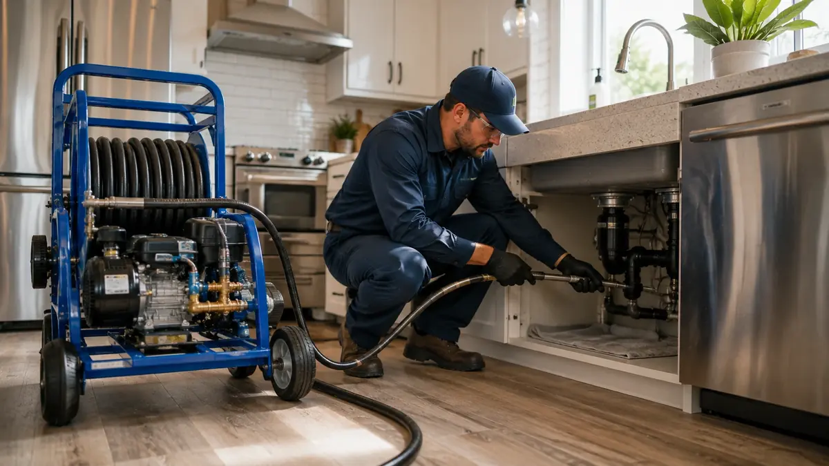 Kitchen Drain Hydro Jetting in Parlier