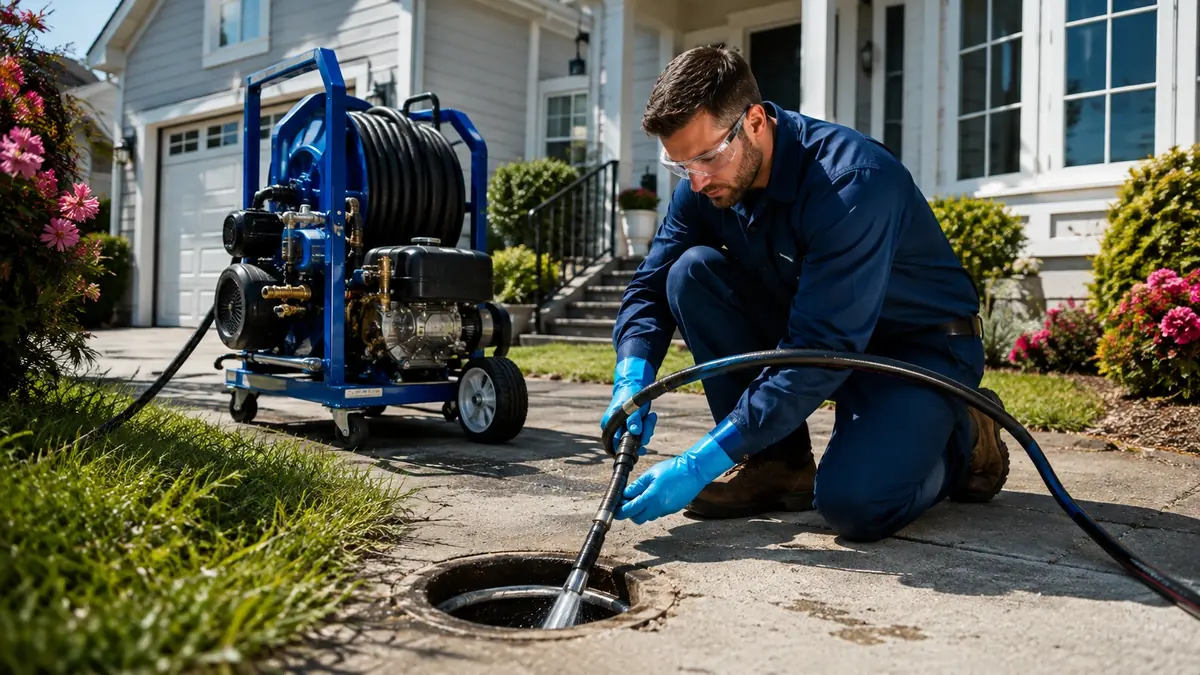 Residential Hydro Jet Drain Cleaning in Parlier