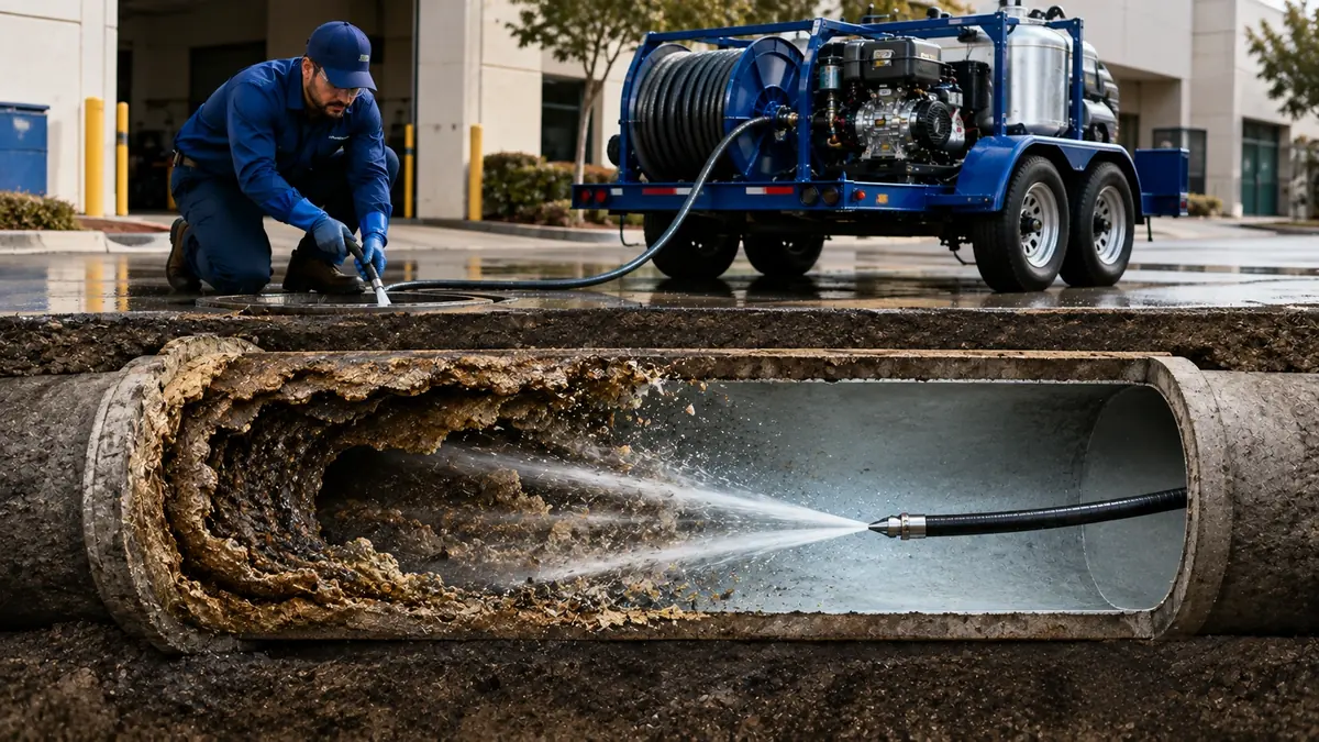 Sewer Pipe Descaling in Parlier