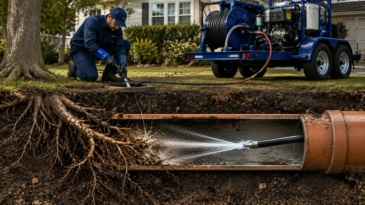 Tree Root Removal with Hydro Jetting in Parlier